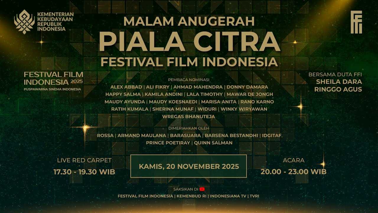 Pemenang Piala Citra FFI 2025: "Pangku" Raih Film Terbaik, Dominasi Akting Ringgo dan Sheila Dara!